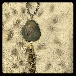 Dark emerald rock charm